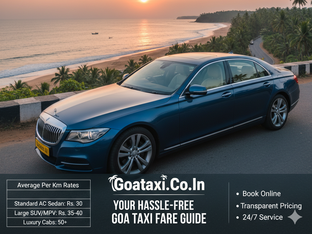 Taxi fare in goa per km